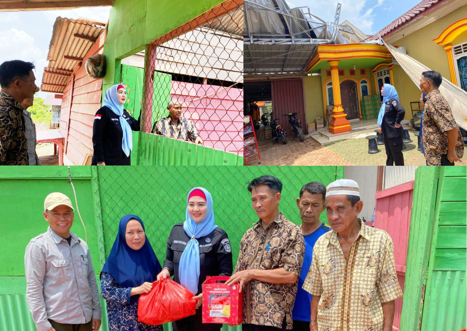 Foto: Wakil Bupati Basel Meninjau langsung kelokasi bencana alam