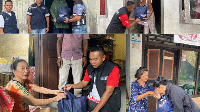 Foto: Aksi giat Tim Baher berbagi sembako di Bulan Ramadhan Perkuat kepedulian sesama