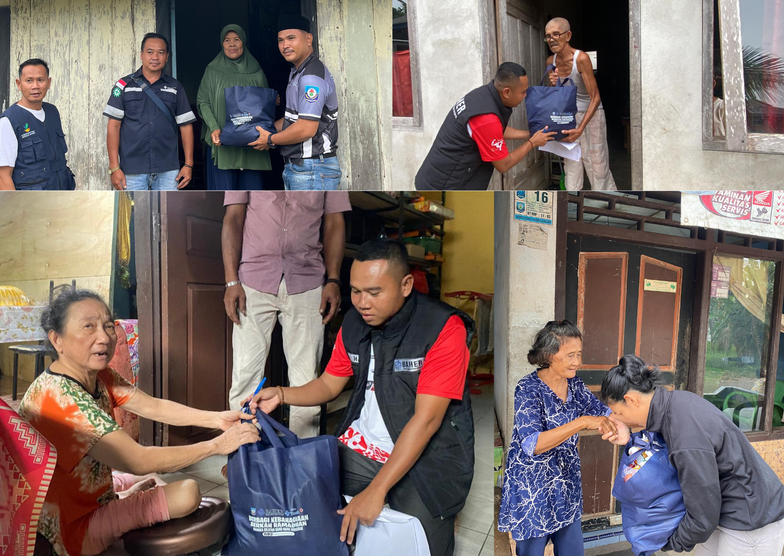 Foto: Aksi giat Tim Baher berbagi sembako di Bulan Ramadhan Perkuat kepedulian sesama